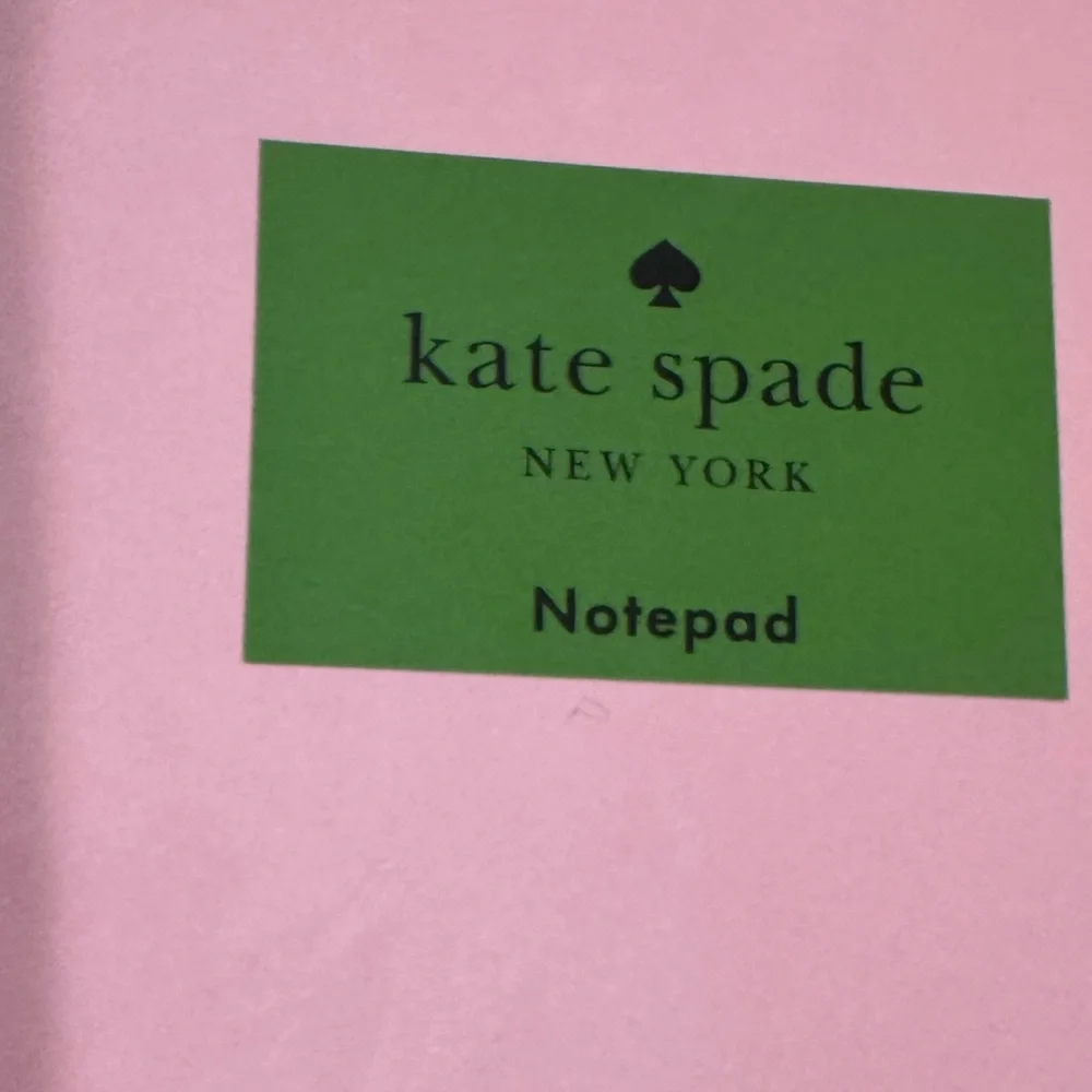 Kate Spade ♠️ Pink, Yellow, and Mint Notepad Trio with gold embossed prompts🩷💛💚